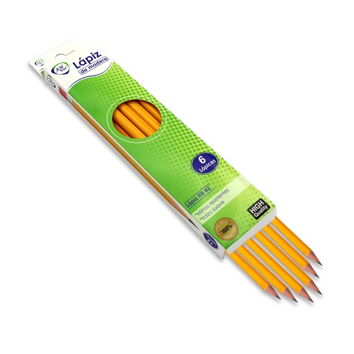 [21176] LAPIZ AHROYAL AMARILLO  MADERA #2.HB X 6 UND