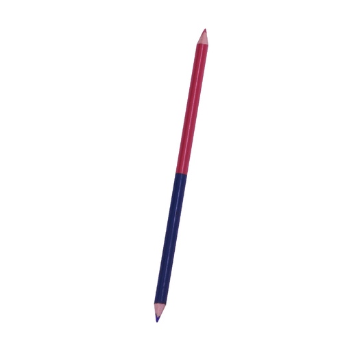 [18689] LAPIZ DE MADERA BICOLOR ROJO Y AZUL