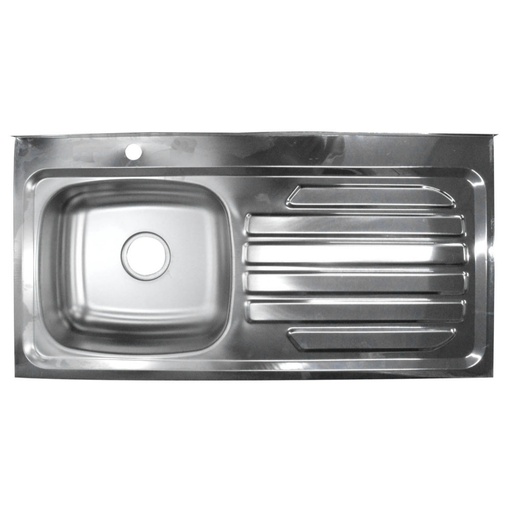 [5260A] LAVAPLATOS ACERO/INOX GUINOVART 1X50  ESCURRIDERO DERECHO ( 1 HUECO) (CAL 22