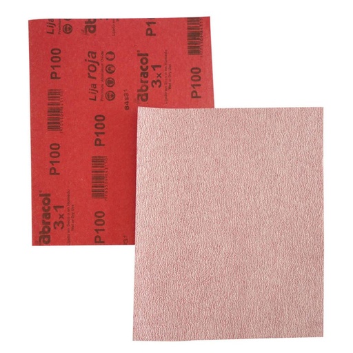 [6209] LIJA ABRACOL ROJA  400 ( LIJADO EN SECO (RPHRO0400000