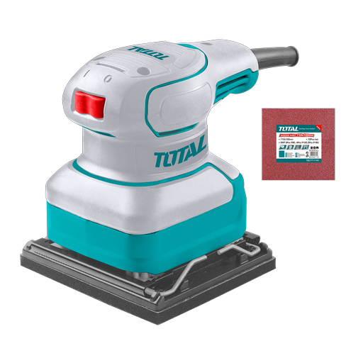 [20806] LIJADORA DE PALMA 4 3/8"X 4" 240W INCLUYE 5 LIJAS INDUSTRIAL  SUPER  TOTAL (UTF2241108)