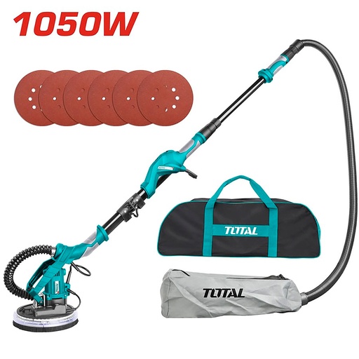 [17354] LIJADORA DE PARED Y PISO 1050W INDUSTRIAL TOTAL INCLUYE ACCESORIOS (UTWS10501)