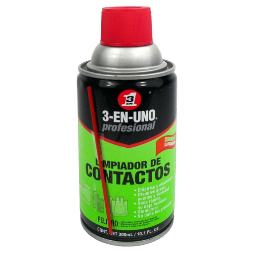 [4822] LIMPIADOR DE CONTACTOS 3 EN 1 300ML - 10.1OZ    (X12UNDS)