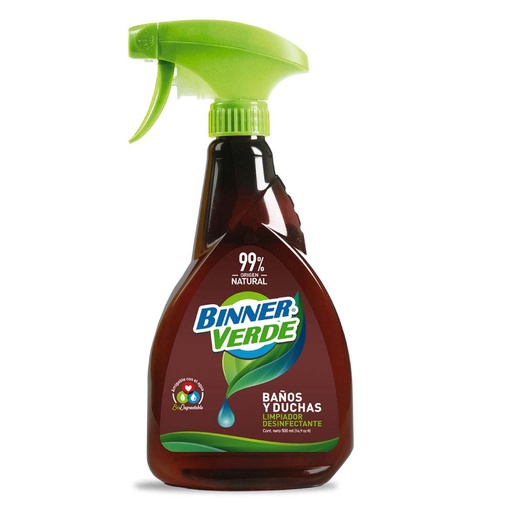 [16471] LIMPIADOR DESINFECTANTE BINNER VERDE 500 ML (202156)
