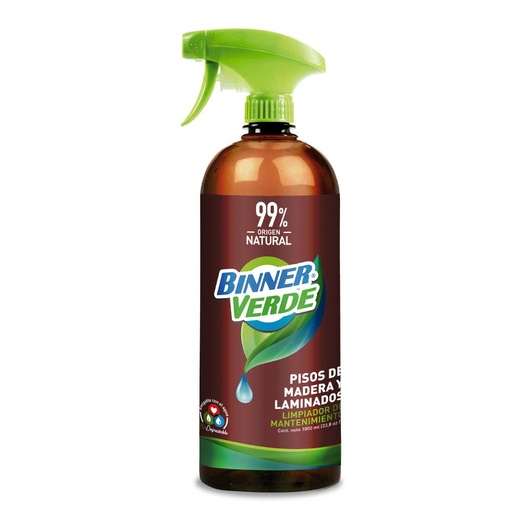 [16431] LIMPIADOR MANTENIMIENTO MADERAS BINNER VERDE 1000 ML (202095)