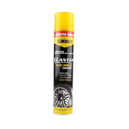 [15052] LIMPIADOR RENOVADOR DE LLANTAS EN AEROSOL SIMONIZ SIM-4077 400ML (108039