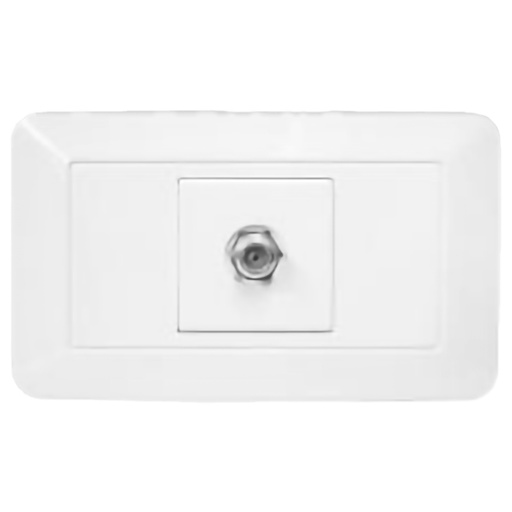 [19455] LINEA BK BLANCA INCRUSTAR TOMA TV VHARBOR (BC1802) (1793H)