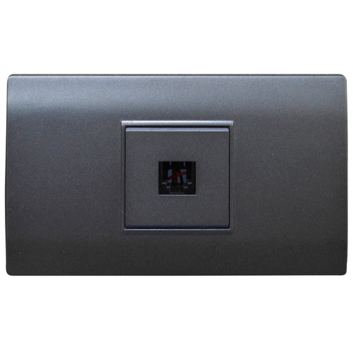 [1780G] LINEA BK PLUS GRIS INCRUSTAR TOMA TELEFONO (118K-17-FMGRY) (HT20711)