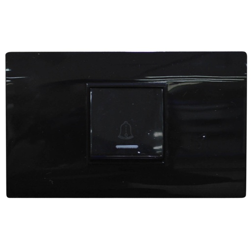 [1640N] LINEA BK PLUS NEGRA INCRUSTAR SWICHE TIMBRE (118K-11-BLK) (HT20719)