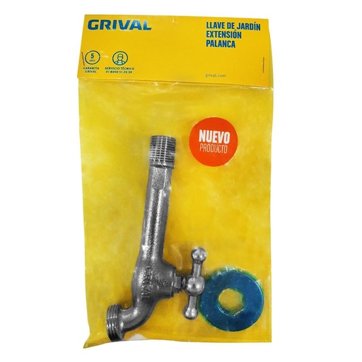 [10708A] LINEA GRIVAL GRIFO CROMADO CON EXTENCION PESADO ROSCA (979110001)