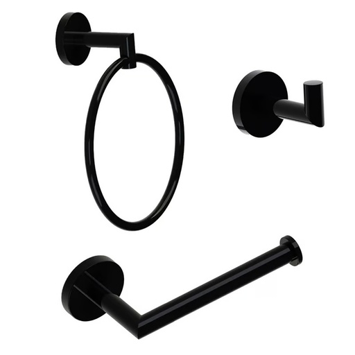[21108] KIT ACCESORIOS X 3 BARCELONA MATEBLACK GRIVAL (BA0075551)