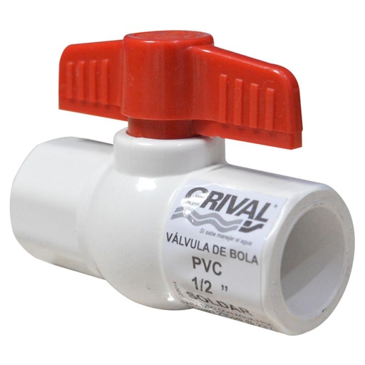 [9421] LINEA GRIVAL LLAVE BOLA PVC LISA 1/2" (797503331) (PAQ X 6