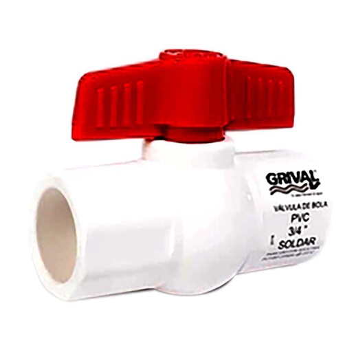 [11983] LINEA GRIVAL LLAVE BOLA PVC LISA 3/4 (797513331 (PAQ X 6