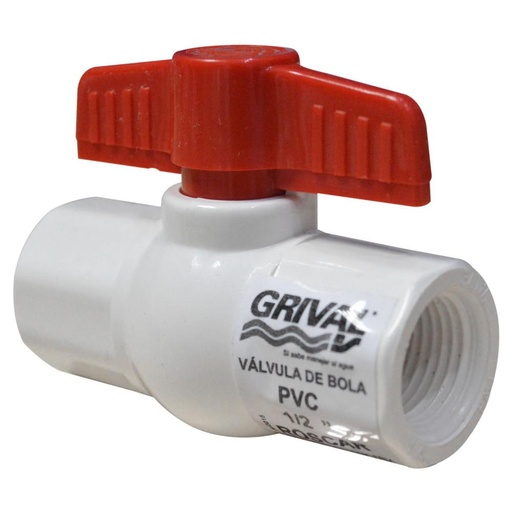 [9422] LINEA GRIVAL LLAVE BOLA PVC ROSCA 1/2" (797553331) (PAQ X 6
