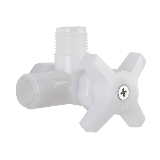 [11545] LLAVE REGULACION DOBLE DE 1/2 BLANCA GRIVAL (967623331)