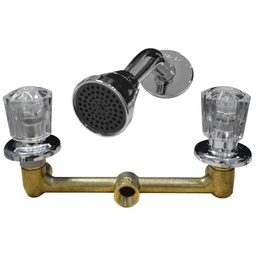 [9455] LINEA GRIVAL MEZCLADOR 8 PUL + DUCHA REGADERA POMO BRIZA (324503331) (PAQ X 4)