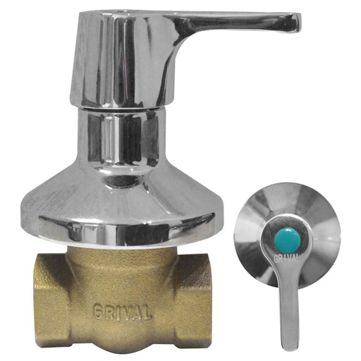 [9790] LINEA GRIVAL REGISTRO DUCHA CIERRE RAPIDO PASO COMPLETO PALANCA METAL (BO4013331) (PQT X 6)