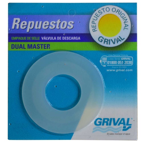 [13193] LINEA GRIVAL REPUESTO EMPAQUE UNIDAD DE SELLE PARA VALVULA DE DESCARGA DUAL MASTER (O22630001)