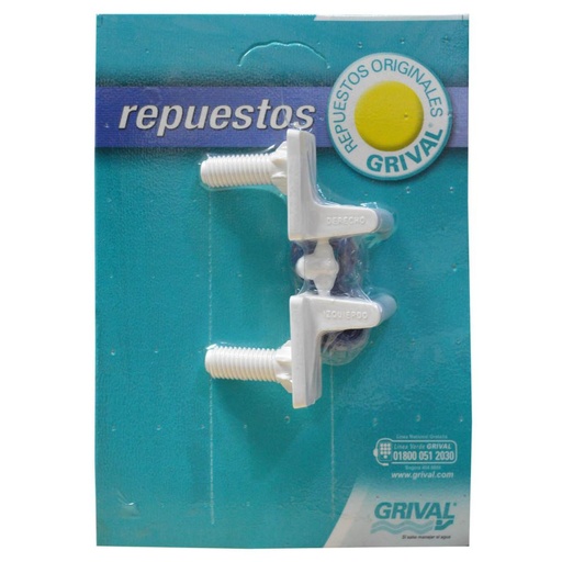 [9581] REPUESTO HERRAJE SANITARIO COMODOR BLANCO GRIVAL (O10920001)