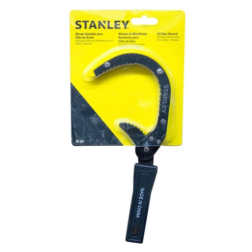 [9166] LLAVE AJUSTABLE STANLEY PARA FILTRO DE ACEITE (78-227)