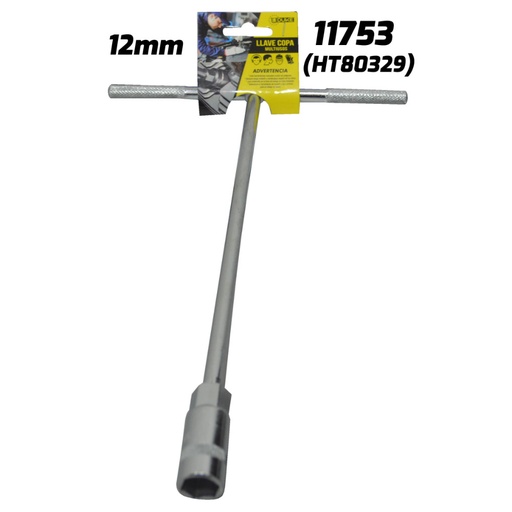 [11753] LLAVE COPA EN T CON CUADRANTE UDUKE 12 MM (HT80329)