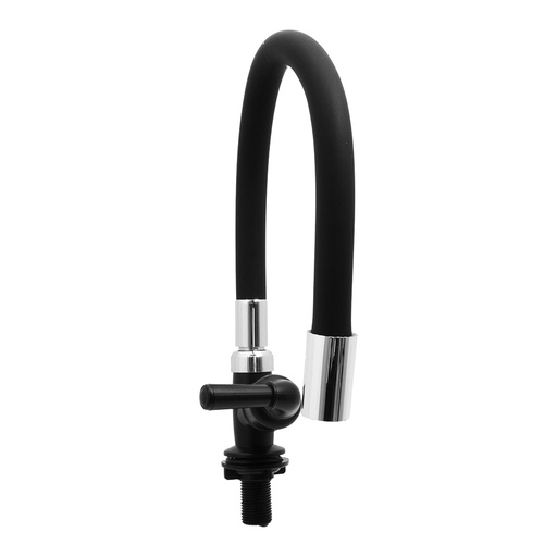 [20700] LLAVE CUELLO GANSO P/ALETA NEGRO MESA FLEXIBLE NEGRO ABS UDUKE (HT2172)