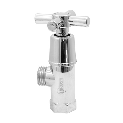 [20705] LLAVE REGULACION CROMADA MANIJA CRUCETA ABS UDUKE (HT2177)
