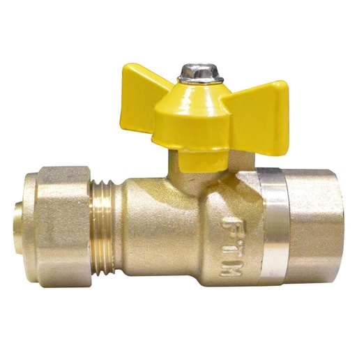 [8202] LLAVE GAS BRONCE PEALPE X  NPT 1/2 HEMBRA (1216 CERTIFICADA (TC196105)TC204N