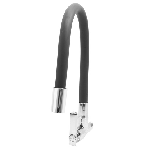 [19916] LLAVE LAVAPLATOS CUELLO GANSO FLEXIBLE ACERO INOXIDABLE  ALETA PARED UDUKE (HT2047) 