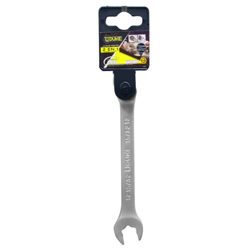 [13257] LLAVE MIXTA 2 EN 1 # 12MM - 15/32" CR/V UDUKE (HTY0067)