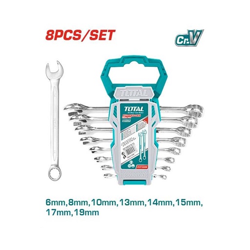 [16314] LLAVE MIXTA 6 - 19 MM JUEGO X 8 PZS SUPER SELECT TOTAL (THT102286-I)