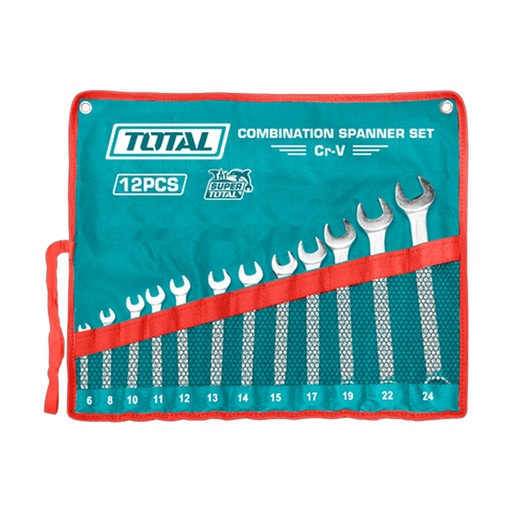 [20394] LLAVE MIXTA JUEGO X 12 PZS 6-24MM CRV SUPER TOTAL (THT1022121)