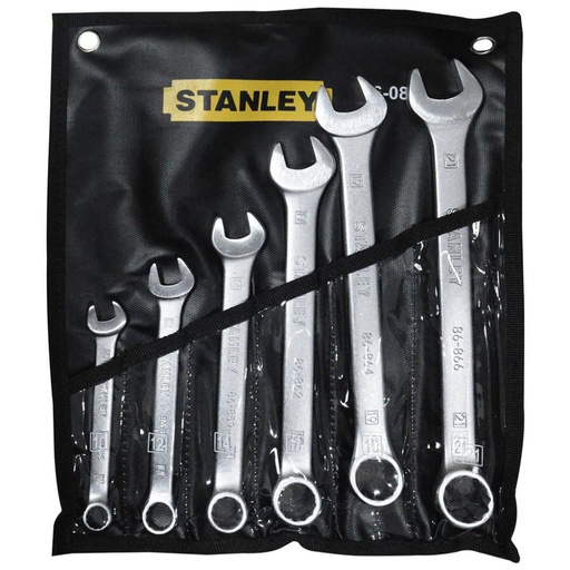 [9734] LLAVE MIXTA STANLEY JUEGO X6(MM) PANO (86-080) (10-12-14-17-19-21)