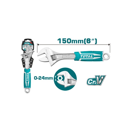 [15547] LLAVE PESTON 6" INDUSTRIAL ENCAUCHETADA TOTAL (THT101066)