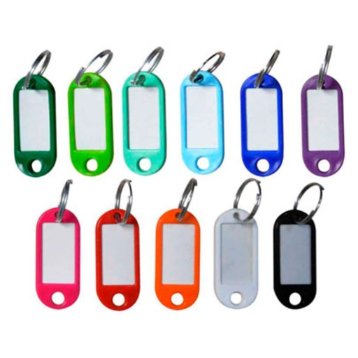 [M0123] LLAVERO PLASTICO IDENTIFICADOR MARCA LLAVE ()