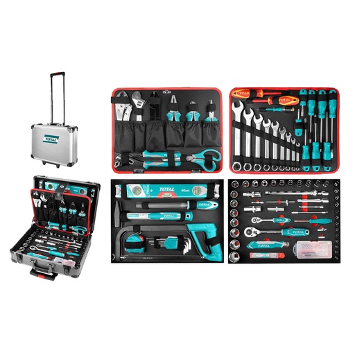 [16548] MALETA PORTA HERRAMIENTA 147 PZS INDUSTRIAL TOTAL (THKTHP21476)