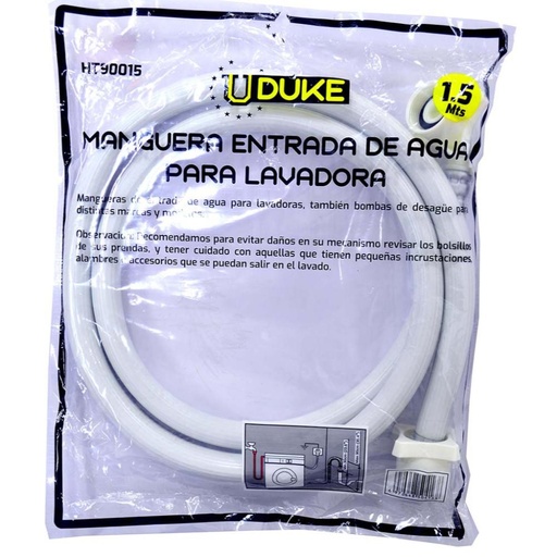[12141] MANGUERA LAVADORA LLENADO 1.5 MTS UDUKE 