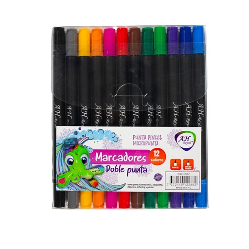 [21191] MARCADOR AH ROYAL MULTITRAZO SET X 12 UNDS (PAC3582)