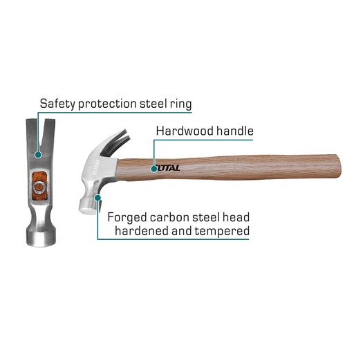 [15403] MARTILLO 16 OZ MANGO MADERA SUPER SELECT TOTAL (THTW7316)