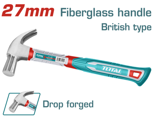 [20588] MARTILLO 27MM MANGO FIBRA DE VIDRIO SUPER TOTAL (THCH61027)