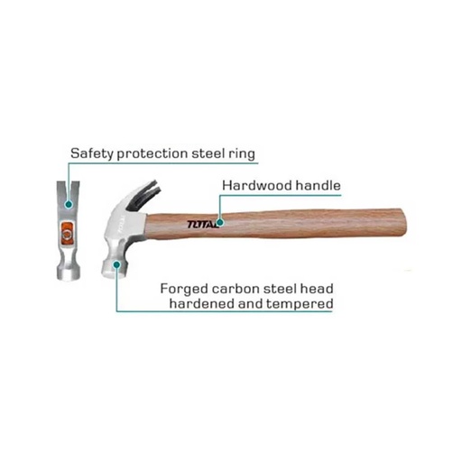 [16504] MARTILLO 8 OZ MANGO MADERA TOTAL (THTW7308)