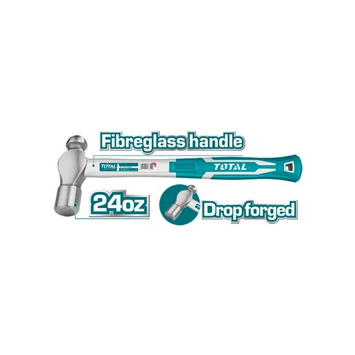 [15709] MARTILLO BOLA 24 OZ MANGO FIBRA DE VIDRIO TOTAL (THT74246)
