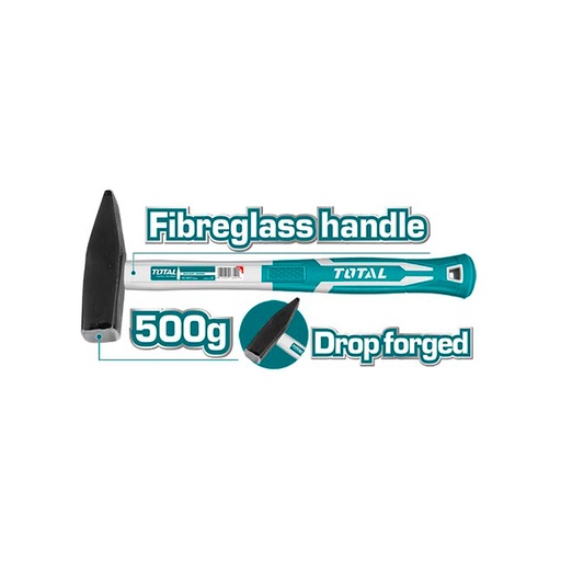[15707] MARTILLO LATONERO 500 GRMS ACERO FORJADO DOBLE USO MANGO FIBRA DE VIDRIO TOTAL (THT715006)