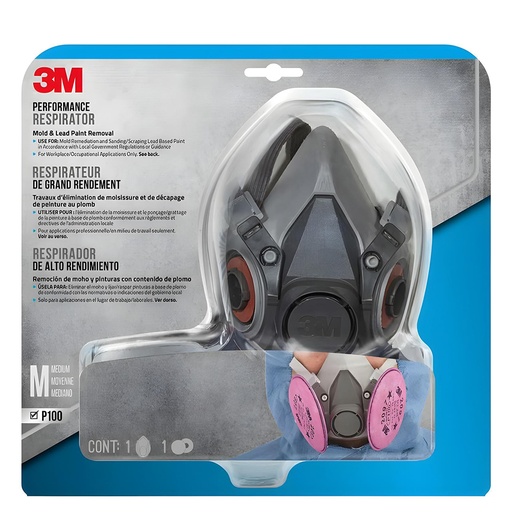 [20886] MASCARILLA FACIAL MEDIA CARA 6297P1 COMPLETA INCLUYE FILTRO 3M (XA009226961)