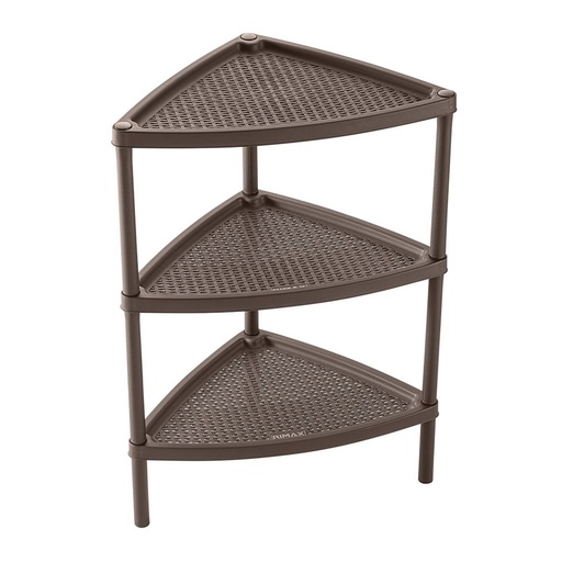 [16007] MESA MULTIUSOS TRIANGULAR 3 NIVELES MOCCA RIMAX (12262)