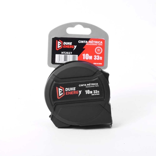 [19632] METRO 10 MTS HOJA 25MM NEGRO DUKE ENERGY (HT2027)