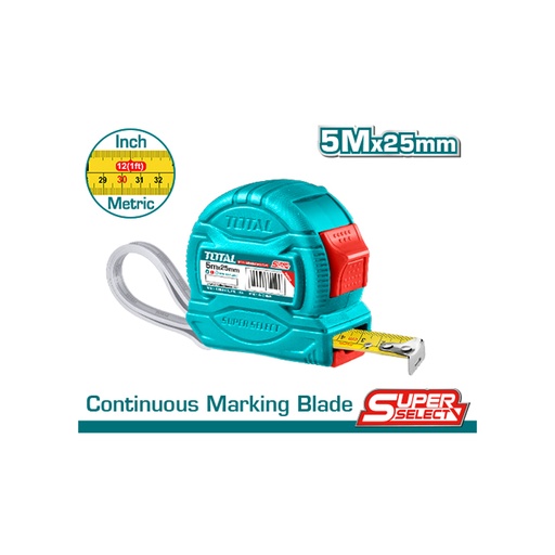 [15569] METRO 5 MTS HOJA ANCHA SUPER SELECT TOTAL (TMT34525)