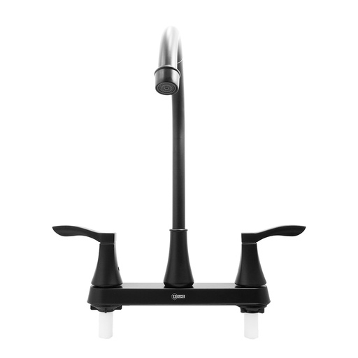 [20694] MEZCLADOR LAVAPLATOS ALETA 8" NEGRO ABS UDUKE  (HT2166)