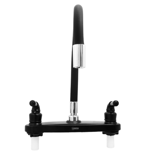 [20698] MEZCLADOR LAVAPLATOS FLEXIBLE ALETA 8" NEGRO ABS UDUKE  (HT2170)