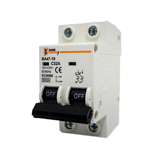 [11125] MINI BREAKER DUKE ENERGY 2 POLOS 32A (HT60155) (U/E X 6)